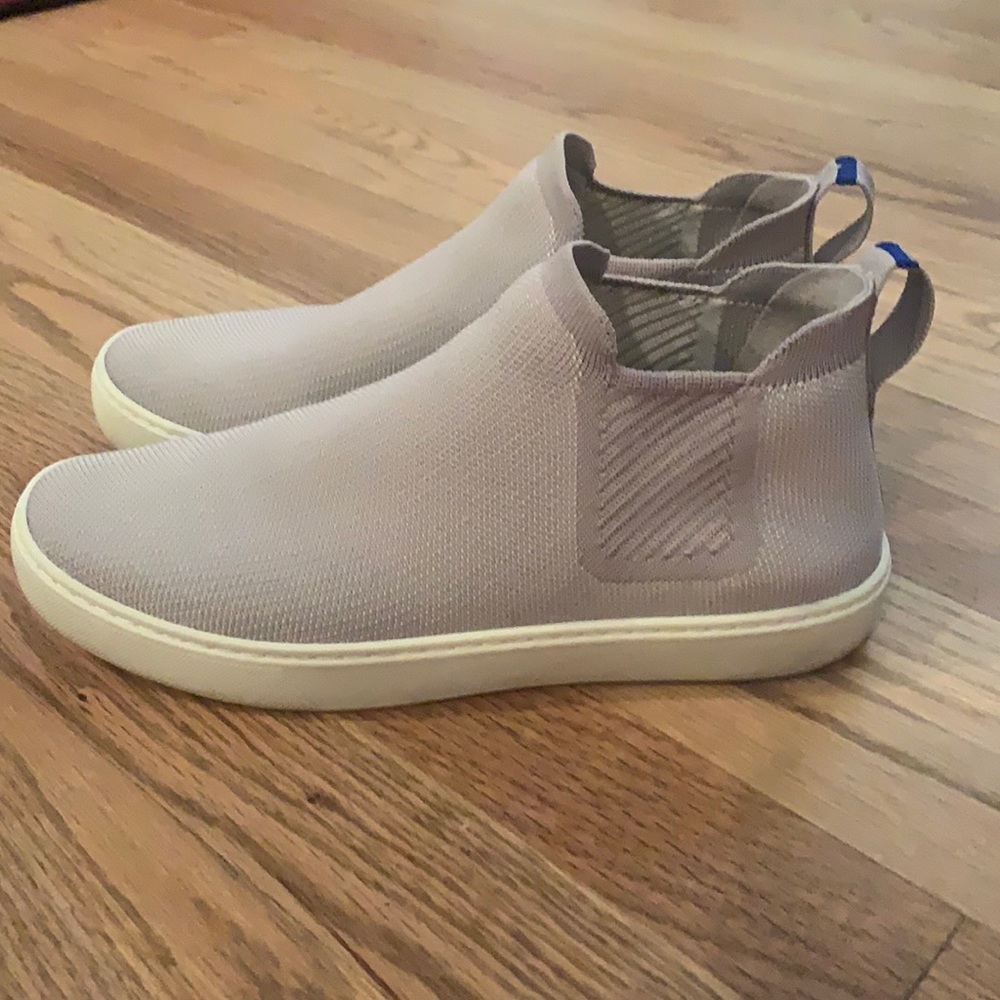 Rothy's Taupe/Lavender Slip-On Sneakers - women’s size 9.5